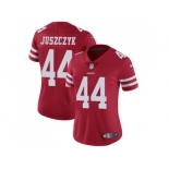 Women Nike San Francisco 49ers #44 Kyle Juszczyk Red Team Color Stitched NFL Vapor Untouchable Limited Jersey