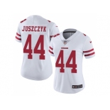 Women Nike San Francisco 49ers #44 Kyle Juszczyk White Stitched NFL Vapor Untouchable Limited Jersey