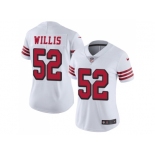 Women Nike San Francisco 49ers #52 Patrick Willis White Rush Stitched NFL Vapor Untouchable Limited Jersey