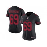 Women Nike San Francisco 49ers #69 Mike McGlinchey Black Stitched NFL Limited Rush Jersey