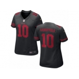 Women San Francisco 49ers #10 Jimmy Garoppolo Nike Black Game Jersey