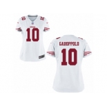 Women San Francisco 49ers #10 Jimmy Garoppolo Nike White Game Jersey