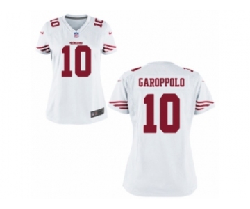 Women San Francisco 49ers #10 Jimmy Garoppolo Nike White Game Jersey