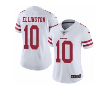 Women's Nike San Francisco 49ers #10 Bruce Ellington Vapor Untouchable Limited White NFL Jersey