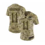 Women's Nike San Francisco 49ers #11 Marquise Goodwin Limited Camo 2018 Salute to Service NFL Jersey