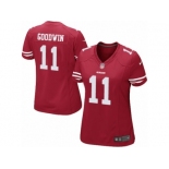 Women's Nike San Francisco 49ers #11 Marquise Goodwin Limited Red Team Color NFL Jersey