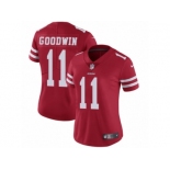 Women's Nike San Francisco 49ers #11 Marquise Goodwin Vapor Untouchable Limited Red Team Color NFL Jersey