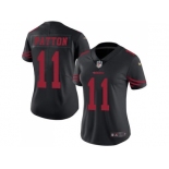 Women's Nike San Francisco 49ers #11 Quinton Patton Black Stitched NFL Limited Rush Jersey