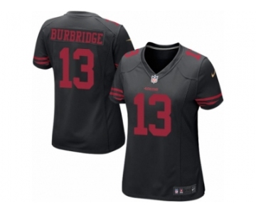 Women's Nike San Francisco 49ers #13 Aaron Burbridge Limited Black Alternate NFL Jersey