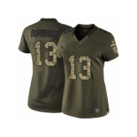 Women's Nike San Francisco 49ers #13 Aaron Burbridge Limited Green Salute to Service NFL Jersey