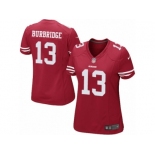 Women's Nike San Francisco 49ers #13 Aaron Burbridge Limited Red Team Color NFL Jersey