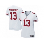 Women's Nike San Francisco 49ers #13 Aaron Burbridge Limited White NFL Jersey