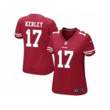 Women's Nike San Francisco 49ers #14 Jeremy Kerley Game Red Team Color NFL Jersey