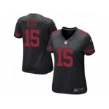 Women's Nike San Francisco 49ers #15 Josh Huff Limited Black NFL Jersey