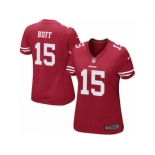 Women's Nike San Francisco 49ers #15 Josh Huff Limited Red Team Color NFL Jersey