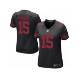 Women's Nike San Francisco 49ers #15 Pierre Garcon Game Black NFL Jersey