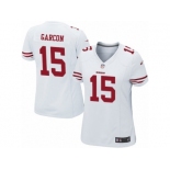 Women's Nike San Francisco 49ers #15 Pierre Garcon Game White NFL Jersey