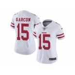 Women's Nike San Francisco 49ers #15 Pierre Garcon Vapor Untouchable Limited White NFL Jersey