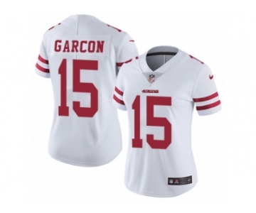 Women's Nike San Francisco 49ers #15 Pierre Garcon Vapor Untouchable Limited White NFL Jersey