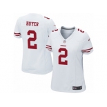 Women's Nike San Francisco 49ers #2 Brian Hoyer Limited White NFL Jersey