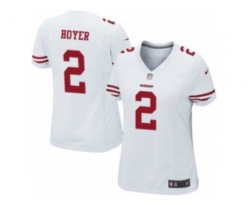 Women's Nike San Francisco 49ers #2 Brian Hoyer Limited White NFL Jersey