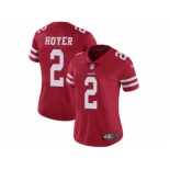 Women's Nike San Francisco 49ers #2 Brian Hoyer Vapor Untouchable Limited Red Team Color NFL Jersey