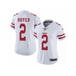 Women's Nike San Francisco 49ers #2 Brian Hoyer Vapor Untouchable Limited White NFL Jersey