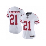 Women's Nike San Francisco 49ers #21 Deion Sanders Vapor Untouchable Limited White NFL Jersey