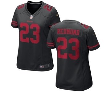 Women's Nike San Francisco 49ers #23 Will Redmond Black NFL Jersey