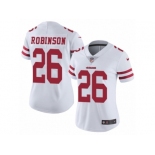 Women's Nike San Francisco 49ers #26 Rashard Robinson Vapor Untouchable Limited White NFL Jersey