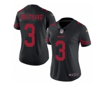 Women's Nike San Francisco 49ers #3 C. J. Beathard Limited Black Rush NFL Jersey