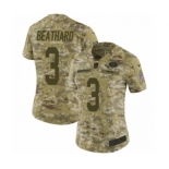 Women's Nike San Francisco 49ers #3 C. J. Beathard Limited Camo 2018 Salute to Service NFL Jersey