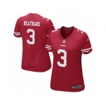 Women's Nike San Francisco 49ers #3 C. J. Beathard Limited Red Team Color NFL Jersey