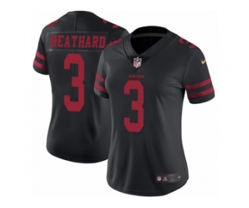 Women's Nike San Francisco 49ers #3 C. J. Beathard Vapor Untouchable Limited Black NFL Jersey