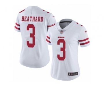 Women's Nike San Francisco 49ers #3 C. J. Beathard Vapor Untouchable Limited White NFL Jersey