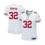 Women's Nike San Francisco 49ers #32 Kendall Hunter White NFL Jersey