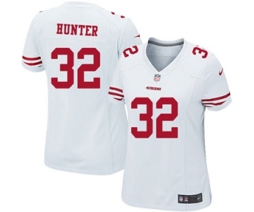 Women's Nike San Francisco 49ers #32 Kendall Hunter White NFL Jersey