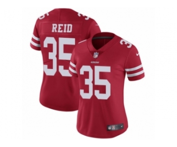 Women's Nike San Francisco 49ers #35 Eric Reid Vapor Untouchable Limited Red Team Color NFL Jersey