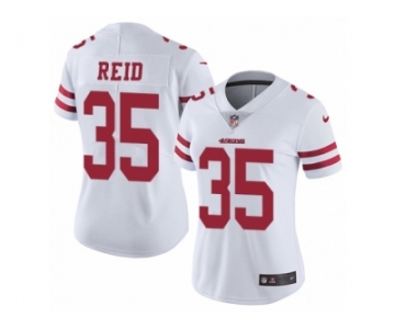 Women's Nike San Francisco 49ers #35 Eric Reid Vapor Untouchable Limited White NFL Jersey