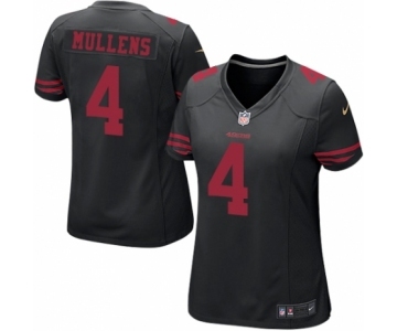 Women's Nike San Francisco 49ers #4 Nick Mullens Game Black NFL Jersey