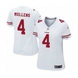 Women's Nike San Francisco 49ers #4 Nick Mullens Game White NFL Jersey