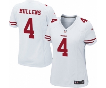 Women's Nike San Francisco 49ers #4 Nick Mullens Game White NFL Jersey