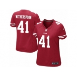 Women's Nike San Francisco 49ers #41 Ahkello Witherspoon Game Red Team Color NFL Jersey