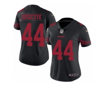 Women's Nike San Francisco 49ers #44 Kyle Juszczyk Limited Black Rush NFL Jersey