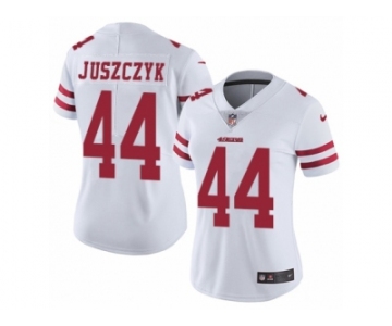 Women's Nike San Francisco 49ers #44 Kyle Juszczyk Vapor Untouchable Limited White NFL Jersey