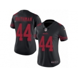 Women's Nike San Francisco 49ers #44 Tom Rathman Limited Black Rush NFL Jersey