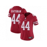 Women's Nike San Francisco 49ers #44 Tom Rathman Vapor Untouchable Limited Red Team Color NFL Jersey