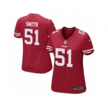 Women's Nike San Francisco 49ers #51 Malcolm Smith Limited Red Team Color NFL Jersey