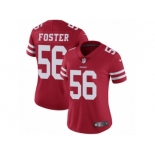 Women's Nike San Francisco 49ers #56 Reuben Foster Vapor Untouchable Limited Red Team Color NFL Jersey