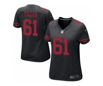 Women's Nike San Francisco 49ers #61 Andrew Tiller Limited Black Alternate NFL Jersey